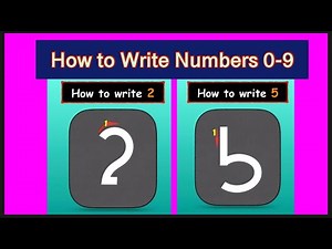 #math How to Write Numbers 0 -9 || Writing Numbers 0-9 for Kids