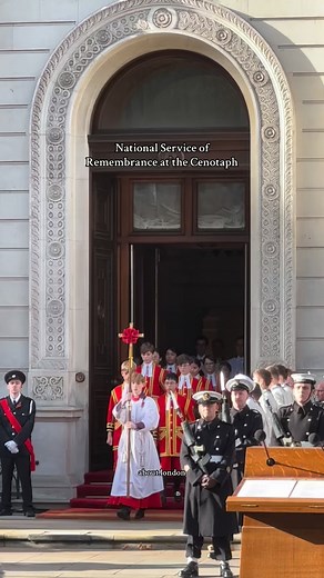King Charles leads the National Service of Remembrance at the Cenotaph today, honouring those who gave their lives in service to the nation. We will remember them #kingcharles #princewilliam #royalfamily #princessofwales #lestweforget #queencamilla #princesscatherine #princeofwales #remembranceday #london #fyp #explorepage | About.London