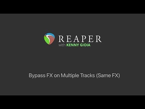 Bypass FX on Multiple Tracks (Same FX) in REAPER