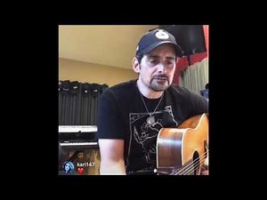 Brad Paisley Performs Country Roads By John Denver. Instagram Live