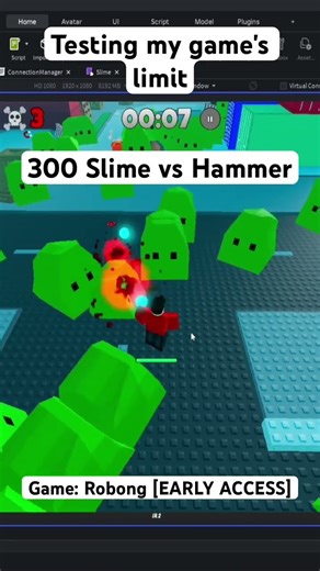 Testing my new Megabonk inspired Roblox game with 300 SLIMES!