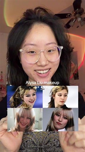 alysa is actually so beautiful I can’t get over it 😭 products: @Fenty Beauty hydrating concealer 170C @Judydoll_official highlight & contour palette 01 watery lip stain shade 11 @롬앤 romand dusty fog garden palette @Maybelline NY unstoppable eyeliner @rhode skin blush in sleepy girl @Blend Bunny Cosmetics blends palette #alysaliu #winterolympics #figureskater #makeuptutorials @frigouscigous