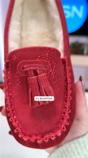 140K views · 14 reactions | Buy now! Keep your feet happy, warm and chic. BEARPAW Lucky Moc slippers are perfect for home or errands.  | HSN | Facebook