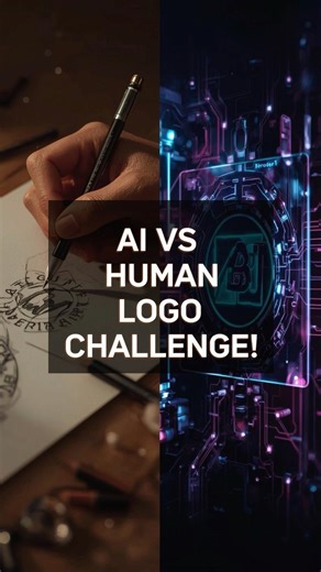 AI vs Human Logo Challenge – Who Did It Better? 🧠🧠🧠