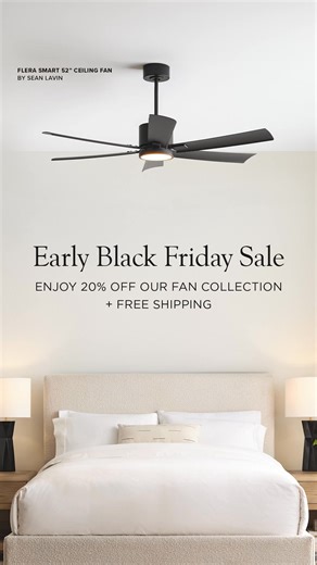 72K views | Enjoy 20% off smart ceiling fans that elevate form and function. The Early Black Friday sale is on now, for a limited time. | Visual Comfort | Facebook