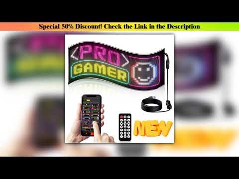 First Look Demon Eyes Car Plus LED Logo APP LED Matrix Pixel Panel Night Light DIY Programmable Fle