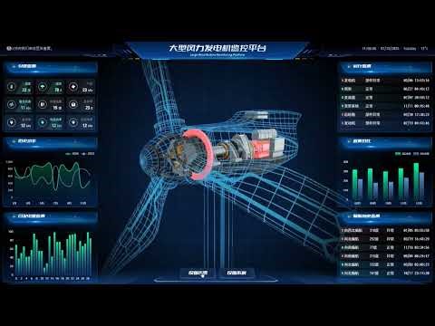 Wind Power System Source Code 3D Visualization Dashboard for Wind Turbine Monitoring