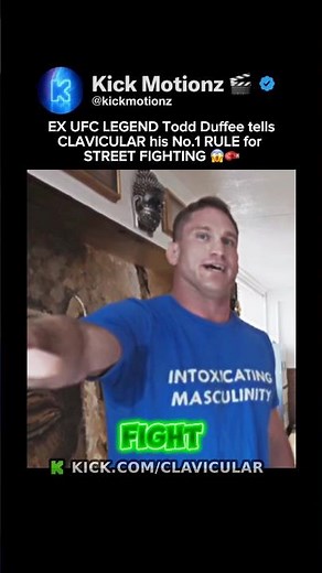 UFC LEGEND Todd Duffee tells CLAV the No.1 RULE for STREET FIGHTS 🥊 #mma #ufc #clavicular #boxing