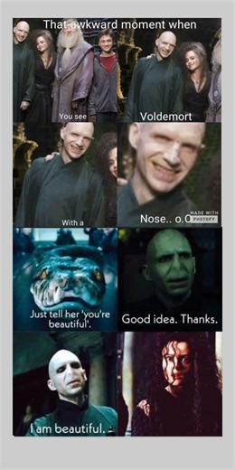 That Awkward Moment When You See Voldemort 😂Voldemort With a Nose? 😂 Harry Potter MemeHarry Potter