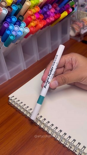 4.3K views · 69 reactions | Lettering using acrylic pen  #reels #art | Artycoholic | Facebook