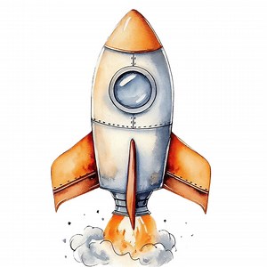 13 Space Rocket Clipart Bundle, Rocket Images Illustrations, Printable Watercolor Clipart, High Quality JPG, Paper Craft, Junk Journals - Etsy