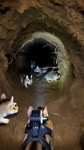 Tiny Camera Inside a Chipmunk Burrow – Unreal Discovery!