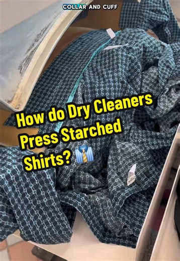How Dry Cleaners Effectively Press Starched Shirts