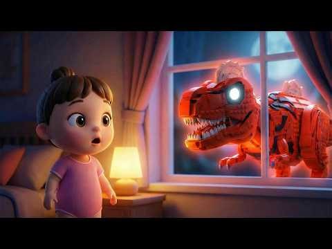 Dinosaur at the window | Fun Dinosaur Song for Kids | Baby Anna Kids Songs