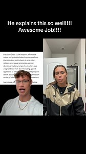 This gentleman explains what Trump did about Executive Order 11246! He elaborated on this issue so eloquently and concise. I agree 💯 with this man’s views. Don’t get it twisted… I am not Republican nor am I a Democrat. I’m an independent! IDGAF who you voted for just wanted to share this video for better understanding of this situation. | Queenlock