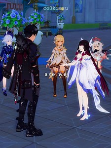 #COLUMBINA wants to be friends with everyone, so she starts giving them friendly punches😭 How cute. #wriothesley #genshinimpact #genshinedit || 6.7 main quest event columbina wriothesley