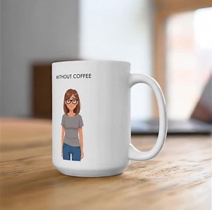 Funny Coffee Lover Mug: 15oz Ceramic Coffee Cup - Etsy