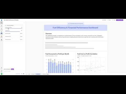 Build a Fuel Efficiency & Financial Performance Dashboard in 2 Minutes with AI - Bricks Tutorial