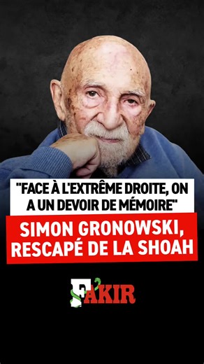 En ce 27 janvier, journée internationale de commémoration des victimes de l’Holocauste, voici le témoignage de Simon Gronowski livré à RTL Info, rescapé de la Shoah après s’être évadé du Convoi n°20 du 19 avril 1943 qui l’emmenait à Auschwitz. Face à la tempête internationale qui est en train de se lever, plus que jamais, rappelons nous du vrai visage de l’extrême droite.