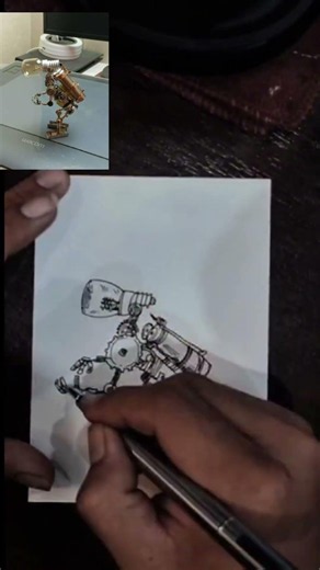 How to draw a Mecha Robot EASY! 🤖🔥#sketch #fastsketch #sketching #art #drawing