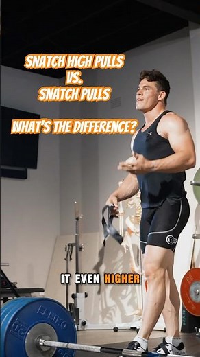 The difference between Snatch high pulls vs. Snatch pulls 💪 #motivation #power #weightlifting