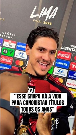 “ESSE GRUPO DÁ A VIDA PARA CONQUISTAR TÍTULOS TODOS OS ANOS”🎙️PEDRO APÓS O TETRA DA LIBERTADORES!