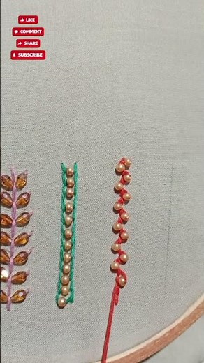 Beautiful Beads Embroidery | Easy Hand Embroidery for Beginners | Bead Work Design Tutorial