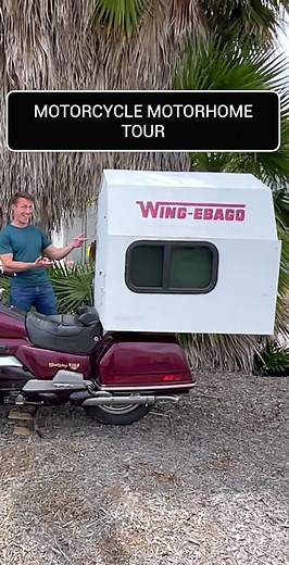 Luxury Cabin Luxury Bike = Motorcycle Motorhome Perfection (check our profile to watch the brand new episode of CTXP and go behind the scenes!) #CTXP #RevZilla #CommonTread #CommonTreadXP #motorcycle #moto #motorcyclereview #biketok #bikelife #vanlife #tinyhouse #tinyhome #RV #RVing #goRVing #wingebago #winnebago #goldwing #hondagoldwing #suzukigsxr #gsxr #gsxr1000 #suzukigsxr1000 #camping #overlanding #motocamping #motorcyclecamping #mototouring #motorhome #rvliving