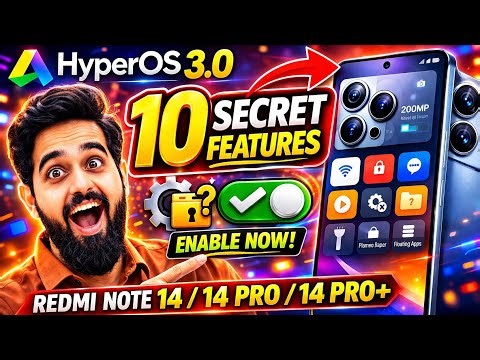 Unlock These Hidden Features in HyperOS 3.0 (Redmi Note 14 Series & HyperOS 3.0 Ai Premium Features