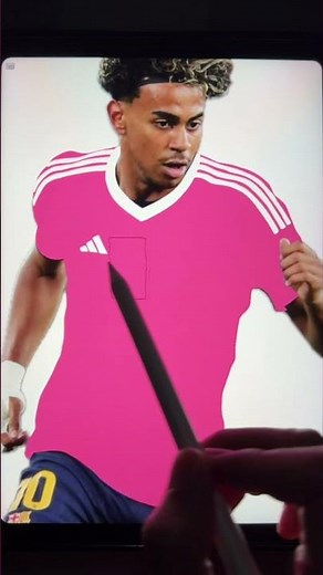 Creating Transformation LAMINE YAMAL x MARC CUCURELLA (Process) #football #digitalart #shorts