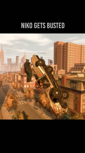 Niko gets busted #gta #gtaiv #gta4