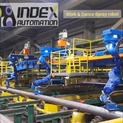 Dance spray robot #spray #coding #robotic #yaskawa