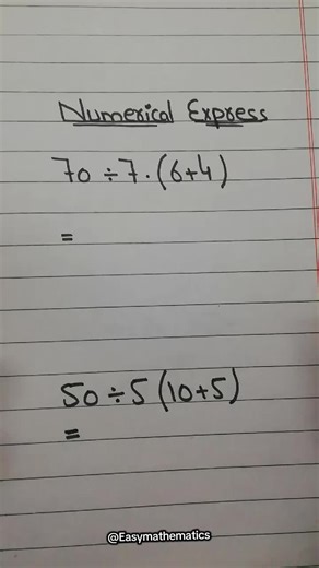 Resolution Numerical Express. #learnontiktok #easymathematics #math #teachersoftiktok #mathematics