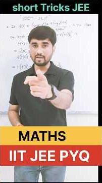 IIT JEE Maths Short Tricks 🚀📘 | Solve Faster ⚡ Score Higher 🎯