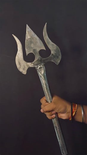 Handmade Trishul #creative #craft #art #diy #handmade #shortvideo #trishul #viralvideo #mahadev