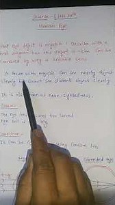 What is Myopia ?🔥🔥🔥 Write it's causes How it can be corrected #science #class10