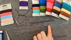 How to Use Waxed Cord to Make a Multi Strand Bracelet