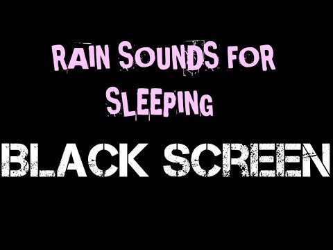 RAIN Sounds for Sleeping BLACK SCREEN | 8 Hours of Heavy Night Rain, Block Noises