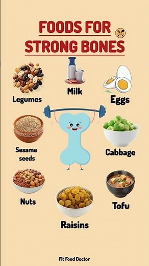Foods for Stronger Bones | Calcium, Protein & Bone-Supporting Nutrients #healthtips