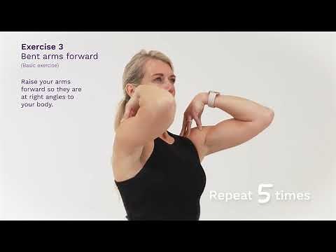 Exercise 3 – Bent Arms Forward Exercise for After Breast Cancer Surgery | Breast Cancer Now