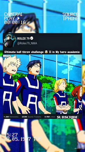 Ultimate Ball Throw Challenge 🤯🔥#mha #shorts