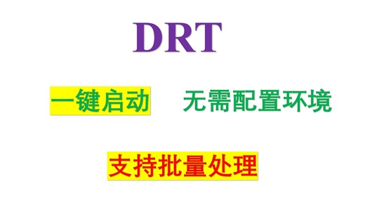 批量DRT处理，支持一键启动