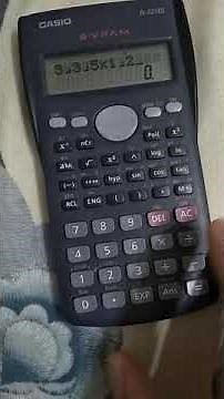 كيفية كتابة كسر عادي اوعدد كسري على الآلة الحاسبة بشكل بسيط