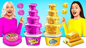 348K views · 3.7K reactions | One Color Food Challenge 24 Hours #GoldVsPink #FoodChallenge #OneColor #24Hours #MegaGame | Ratata | Facebook