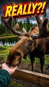 What It's Like to Walk With Wild Moose #moose #alaska