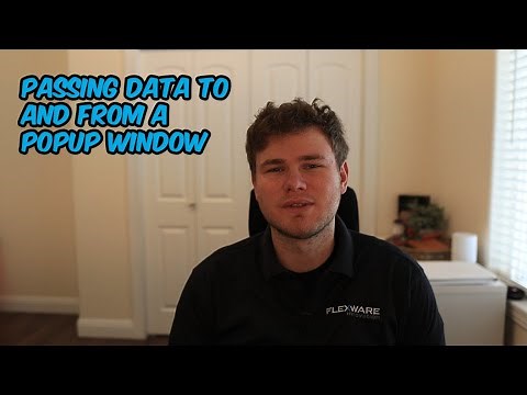 Passing Data to and from a Popup Window | Ignition 8.1