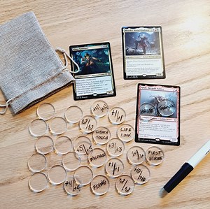 Dry Erase MTG Keywords, MTG Counters, MTG Gift, Magic the Gathering Custom Counters, ,  1/ 1 Counters, Mtg Accessories - Etsy