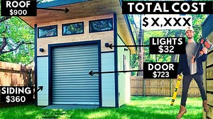 13 reactions | Here is exactly how much it costs to build a 10'x10' Modern Shed! | Andrew Thron Improvements | Facebook