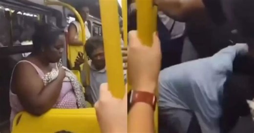 VIDEO: Mujer se defecó en el transporte público; pasajeros la confrontan y les lanzó su excremento