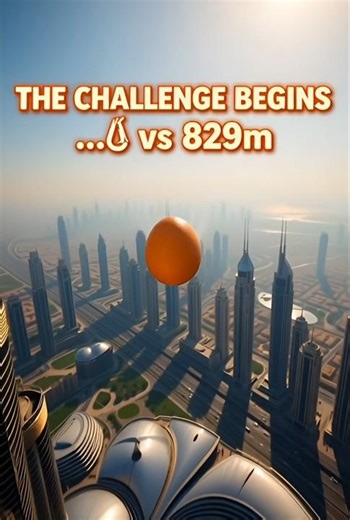 "🥚 THE ULTIMATE EGG CHALLENGE! 🏙️💥#EggChallenge #BurjKhalifa #ViralExperiment